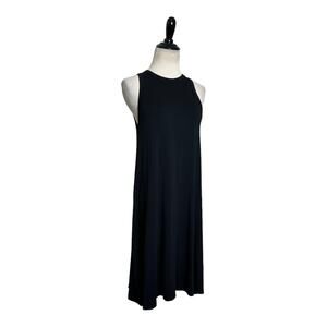 A New Day black sleeveless summer knee length flowy dress size small